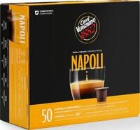 Caff&egrave; Vergnano 1882 - Nespresso kompatible Kapseln, Napoli | 1 Packung mit 50