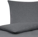 Traumschlaf Uni Jersey Melange Bettw&auml;sche anthrazit, 1 Bettbezug 135 x 200 cm...
