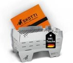 SKOTTI Mini, Holzkohlegrill, Campinggrill Holzkohle klappbar, Ideal f&uuml;r...
