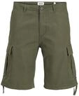 JACK & JONES Herren Jpstcole Barkley Jjcargo Shorts Sn Cargoshorts 12248685,Olive