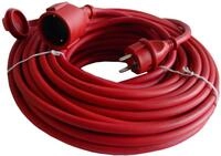 UNITEC Gummi-Verl&auml;ngerung H07RN-F3G1,5mm&sup2; 25, IP44, rot