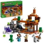 LEGO Minecraft The Badlands Mineshaft - Interactive Toy with Explorer, Creeper...