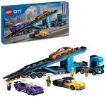 LEGO City Autotransporter mit Sportwagen, Set mit 4 Spielzeugautos f&uuml;r Jungen...