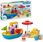 LEGO DUPLO Peppas Bootsausflug: Spielset mit Spielzeugboot zum Bauen und...