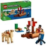LEGO Minecraft The Pirate Ship Voyage - Boat Toy with 2 Pirates & 2 Animal...