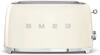 Smeg, 2x4 TSF02CREU -Toaster, 2 Schlitze f&uuml;r 4 Scheiben, 6 Vergoldungsniveaus,