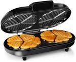 Tristar Doppel-Waffeleisen [Edelstahl] - 10 Herzwaffelfromen pro Durchgang - mit