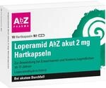 Loperamid AbZ akut 2 mg Hartkapseln bei Durchfall, 10 St. Kapseln