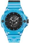 Philipp Plein Herren Uhr Analog Quarz $Kull Scuba DUBA Edition PWWAA0724 Silikon