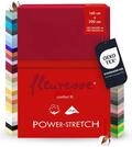fleuresse 1119 XXL Jersey Stretch Spannbetttuch (96% Baumwolle, 4% Elasthan), mit