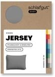 schlafgut Easy Mako-Jersey Kissenbezug 60x80 cm Grey Mid (Mittelgrau) &ndash; 100%