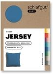 schlafgut Easy Jersey Kissenbezug 80x80 cm 100% Baumwolle, Blue Mid