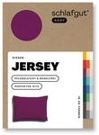 schlafgut Easy Mako-Jersey Kissenbezug 40x60 cm Purple Deep (Dunkellila) &ndash;...