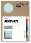 schlafgut Easy Jersey Kissenbezug 40x40 cm in Petrol Light mit 100% Baumwolle,