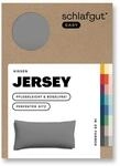 schlafgut Easy Mako-Jersey Kissenbezug 40x80 cm Grey Mid (Mittelgrau) &ndash; 100%