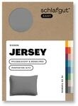schlafgut Easy Mako-Jersey Kissenbezug 40x60 cm Grey Mid (Mittelgrau) &ndash; 100%