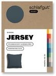 schlafgut Easy Mako-Jersey Kissenbezug 40x40 cm Grey Deep (Dunkelgrau) &ndash; 100%