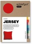 schlafgut Easy Mako-Jersey Kissenbezug 80x80 cm Red Deep (Dunkelrot) &ndash; 100%