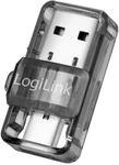 LogiLink BT0054 - Bluetooth 5.0 Adapter, USB 3.2, USB-A und USB-C, Transparent, Mini