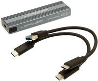 LC-Power M,2 LC-M2-C-MULTI-3 USB3,2 M,2-SSD-Geh&auml;use (NVMe und SATA)