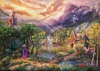 Schmidt 58037 Thomas Kinkade Disney Snow White Puzzle, 1000 Teile