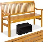 KESSER&reg; Gartenbank Holz Holzbank wetterfest | F&uuml;r 3 bis 4 Personen | Parkbank aus