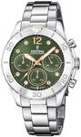 Festina Damen Uhr Analog Edelstahl 316L Silber - Quarz Chronograph - Mineralglas