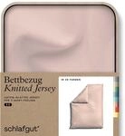 schlafgut Knitted Jersey Bettw&auml;sche 135x200 cm Bio-Baumwolle, Red Light |...