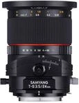 Samyang 24mm F3.5 T/S Objektiv f&uuml;r Anschluss Sony Alpha