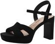 Tamaris Damen Sandalette mit Blockabsatz Leder, schwarz, 40 EU