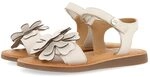 GIOSEPPO TAKILMA Gelbe Sandalen aus Leder mit Blumenverzierung f&uuml;r M&auml;dchen und