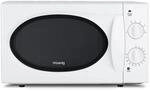 H.Koenig Kompakt-Mikrowelle 20L VIO6 Wei&szlig;, Leistungsstark 700W, Drehteller...