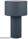 TRIO Leuchten Tischleuchte Bale 505200112, Stoff Blau, exkl. 2x E27