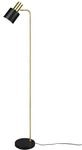 meineWunschleuchte Bauhaus Stehlampe Metall Schwarz & Gold H&ouml;he 154cm
