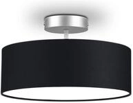 meineWunschleuchte Deckenleuchte mit Stoffschirm Schwarz &Oslash; 30cm, 2x E14,