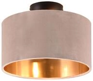 Trio Leuchten Deckenleuchte Julieta 619000244, Metall Schwarz matt, Schirm Samt