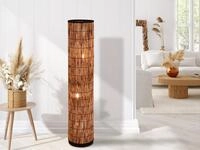 meineWunschleuchte Stehlampe mit Lampenschirm aus Rattan, H&ouml;he 120cm