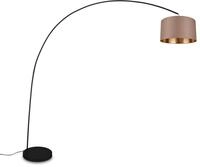 Trio Leuchten Stehleuchte Mansur 419200141, Metall Schwarz matt, Schirm Stoff