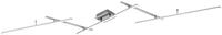 Trio Leuchten LED Deckenleuchte Arvin 628410507, Metall Nickel matt, inkl. 22 Watt