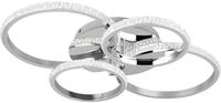 Reality Leuchten LED Deckenleuchte Cires R67364106, Metall Chrom, Acryl