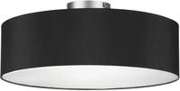 meineWunschleuchte Deckenleuchte mit Stoffschirm Schwarz &Oslash; 40cm, 3x E14,