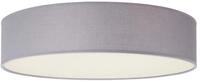 Elegante Deckenleuchte mit LED Licht - Lampenschirm aus grauem Stoff &Oslash;40cm - Warmes