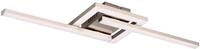 Reality Leuchten LED Deckenleuchte Viale R67303107, Metall Nickel matt, inkl. 17 Watt