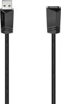 Hama USB A Kabel - Verl&auml;ngerungskabel (USB 2.0A Stecker, A Buchse, 480Mbit/s, 0,5A,
