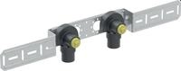 Geberit FlowFit Anschlusswinkel 90&deg; vormontiert 2-fach, ged&auml;mmt, 16 mm x 1/2", AD: