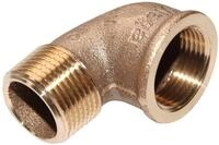 Viega 264000 Winkel 90 Grad Modell 3092 Rotguss, Aussengewinde x Innengewinde 3/4