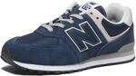 New Balance Jungen 574 Sneaker, Navy Dark, 37.5 EU