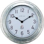NeXtime 4301GA Wanduhr, Metall, Silber, 22cm