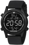 KHS Digital-Herrenuhr Platoon Schwarz Silikonband PLABSD.SB