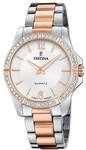 Festina Damen Uhr Analog Edelstahl 316L Silber - Quarzwerk - Mineralglas